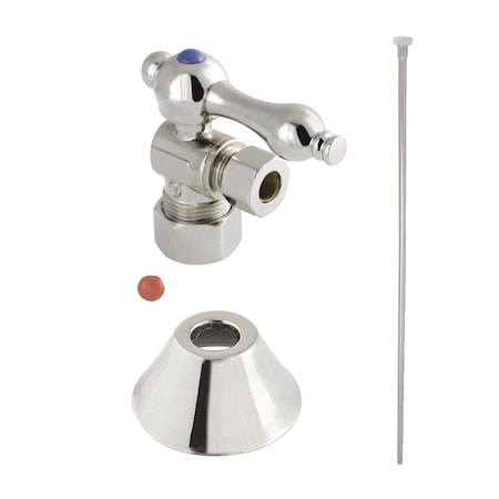 Kingston Brass Plumbing Toilet Trim Kit, 58Inch x 38Inch OD Comp, Polished Nickel CC53306TKF20